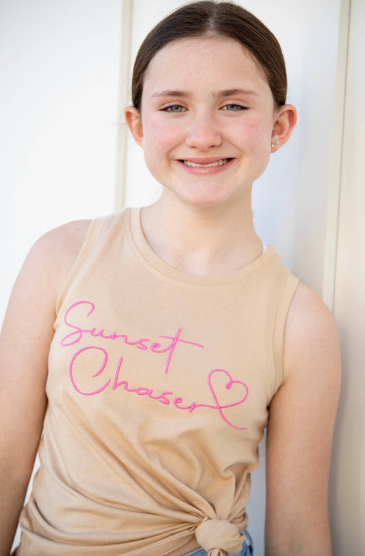 Sun Chaser Embroidery Tank