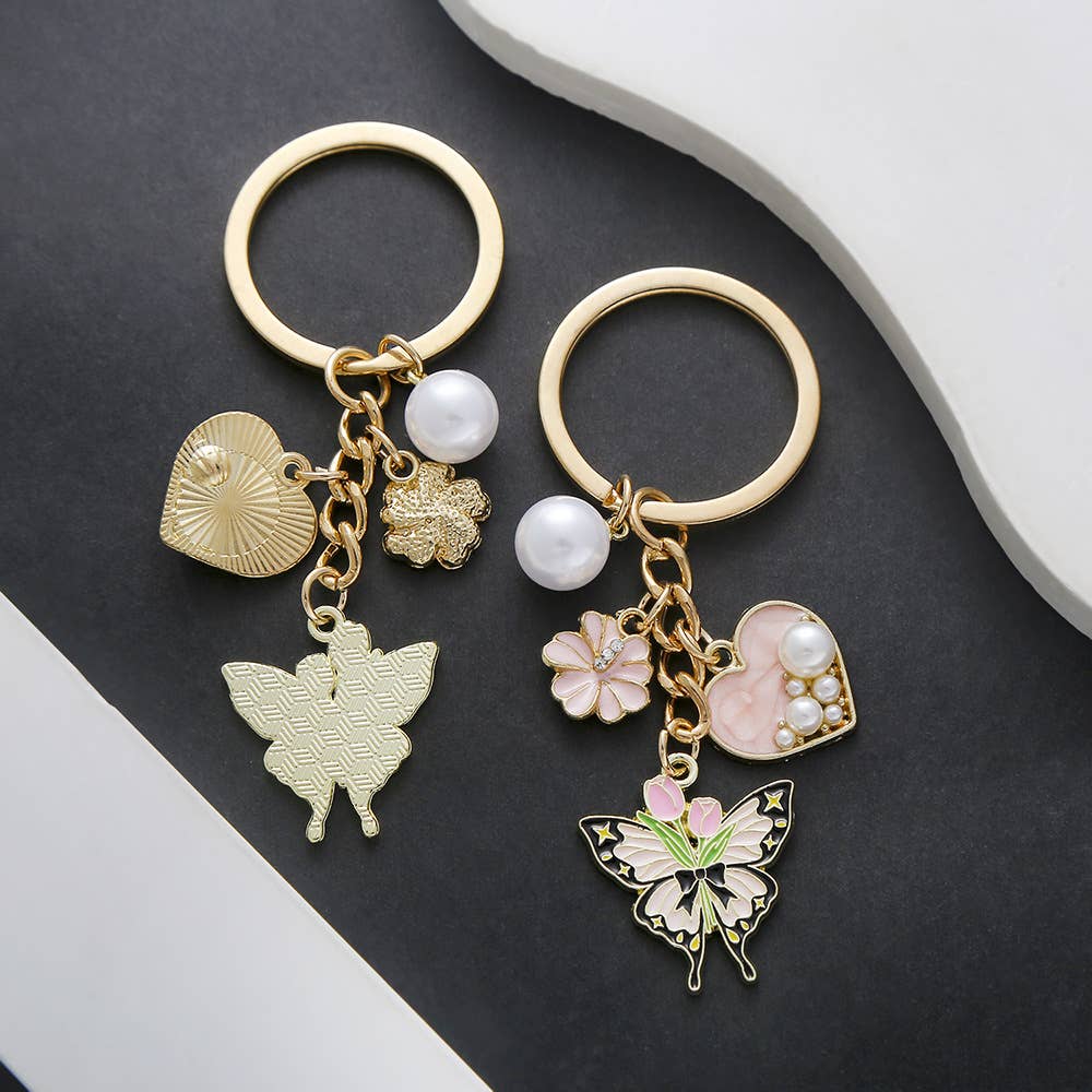 Butterfly Tulip Keychain