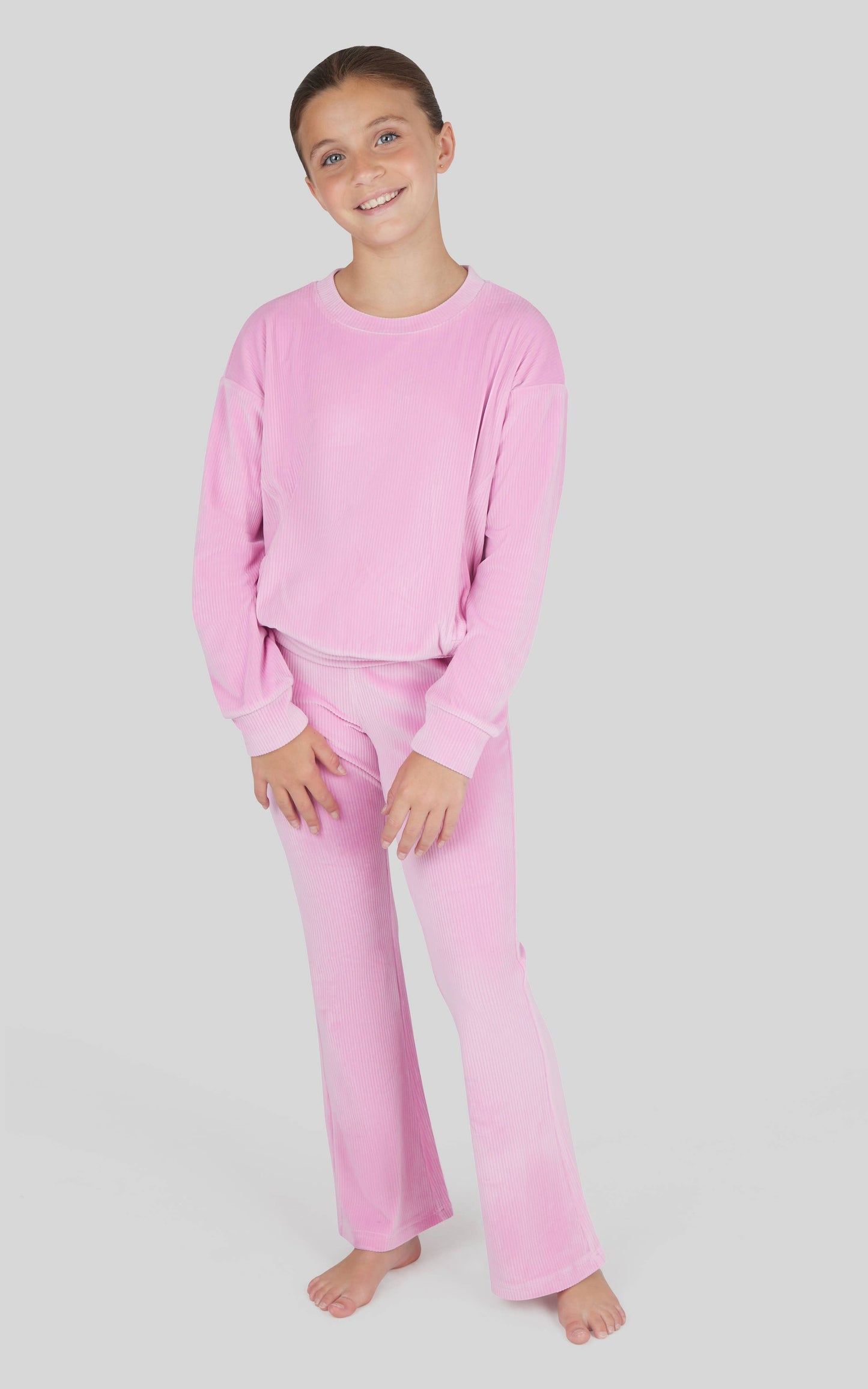 Girls Rib Velour Set