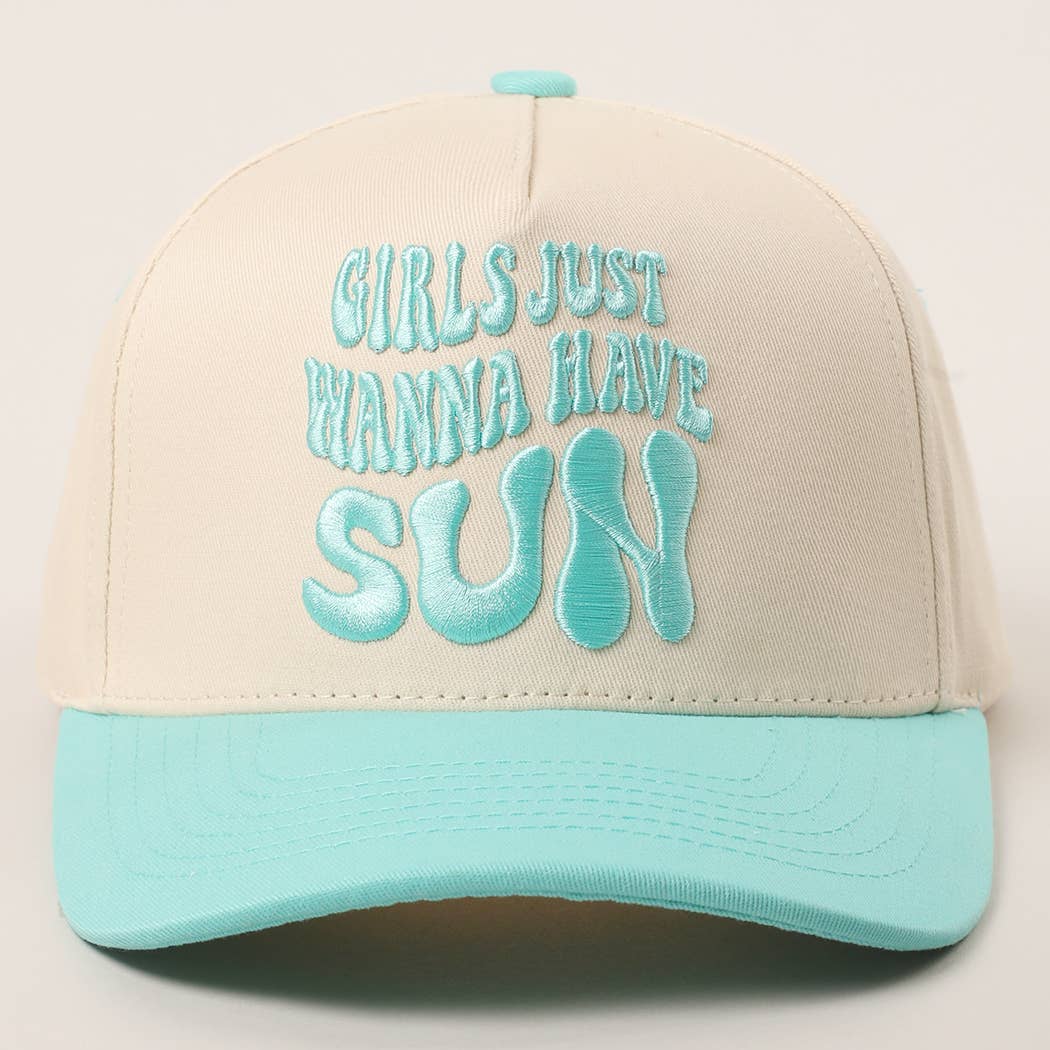 Girls Just Wanna Have Sun Hat