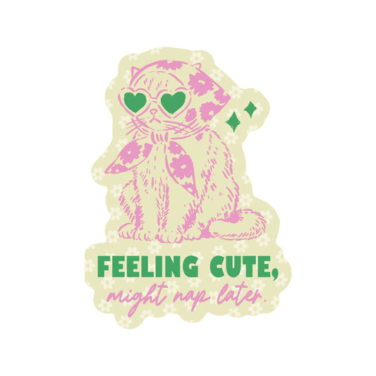 Sarcastic Kitty Cat Feline Cute High Quality Vinyl Sticker