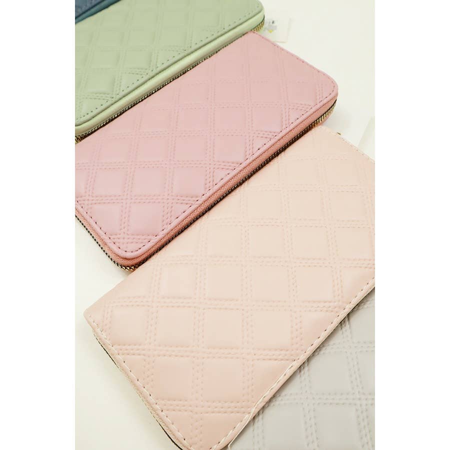 Embossed Soft Tone Rectangle Wallet