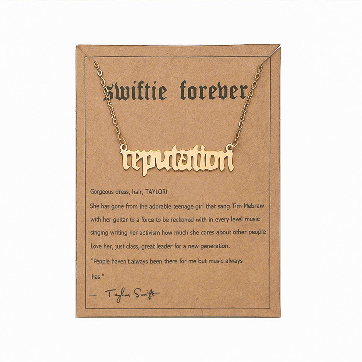 Taylor swift FEARLESS necklace