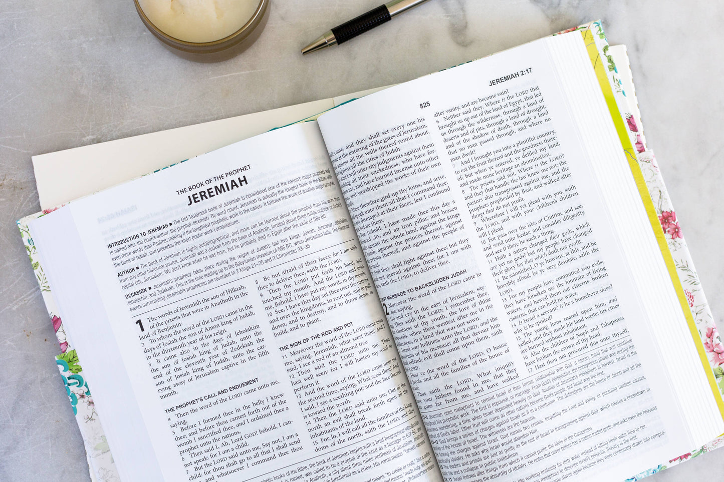 Kjv Study Bible Wildflower Bouquet