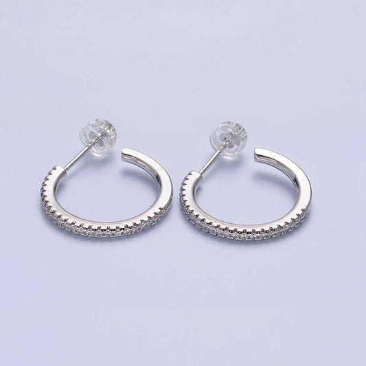 Circular Round Stud Earrings