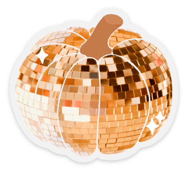 Pumpkin disco ball