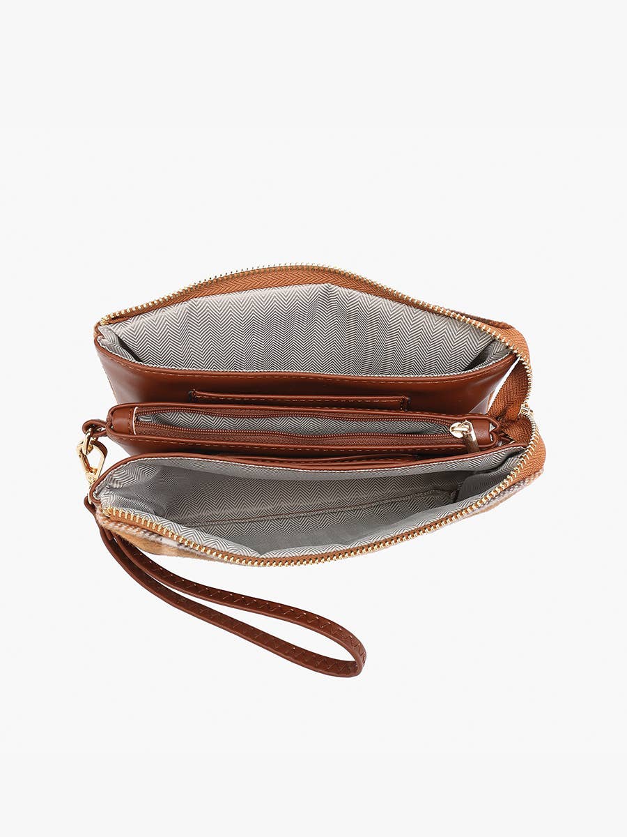 Riley Plaid Crossbody/Wristlet