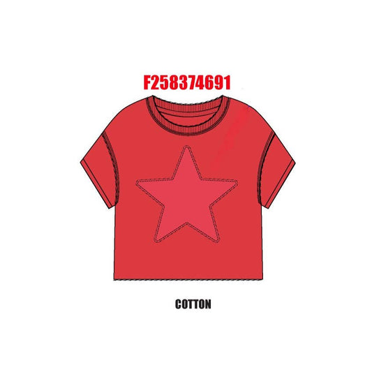 Star applique t-shirt