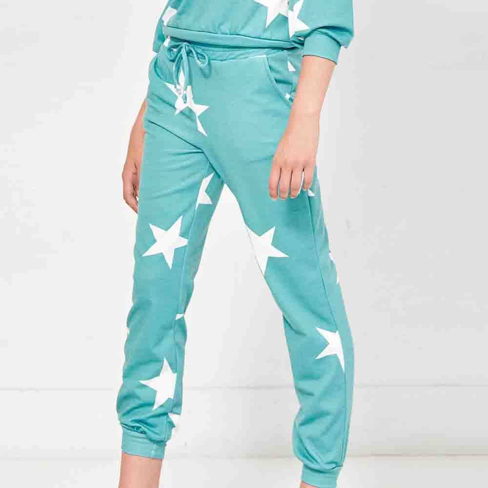 Star Print Sweatpants