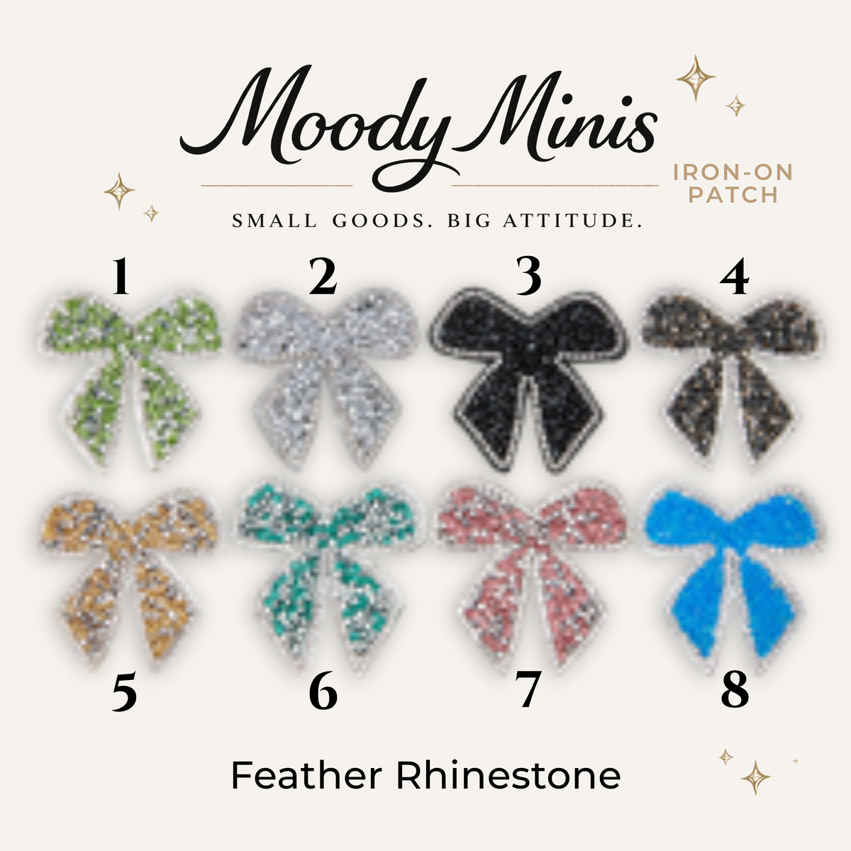 Bow Rhinestone Patch