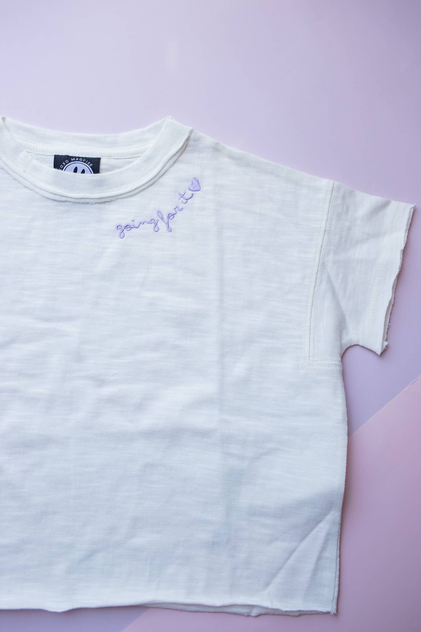 XOXO by magpies | Embroidered Boxy T | Going for It