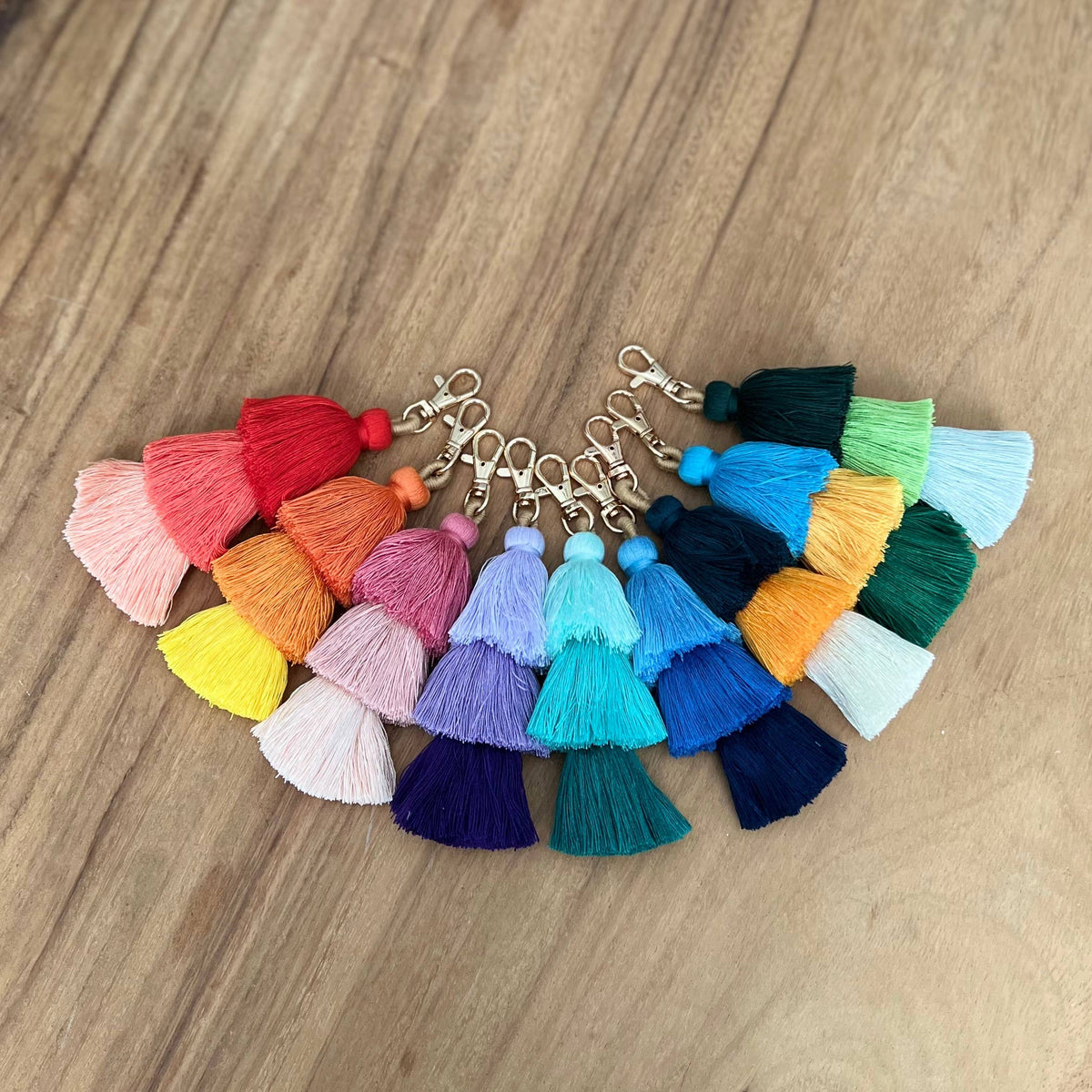 3 Tiered Large Ombre Tassel with Clasp