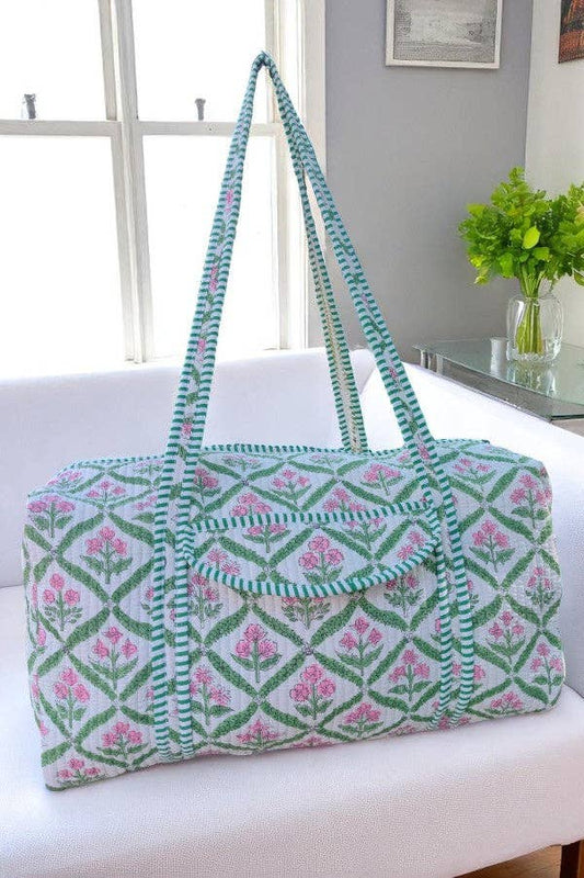 Whitley Green Floral Duffle Bag