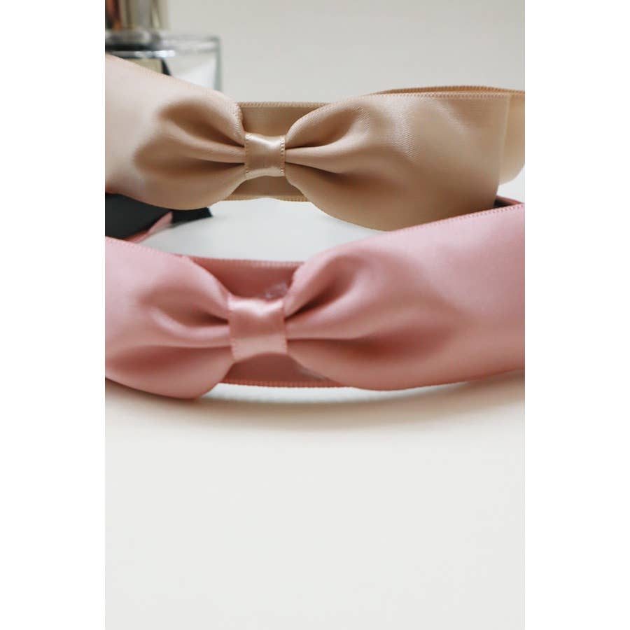 Classy Solid Satin Bow Headband