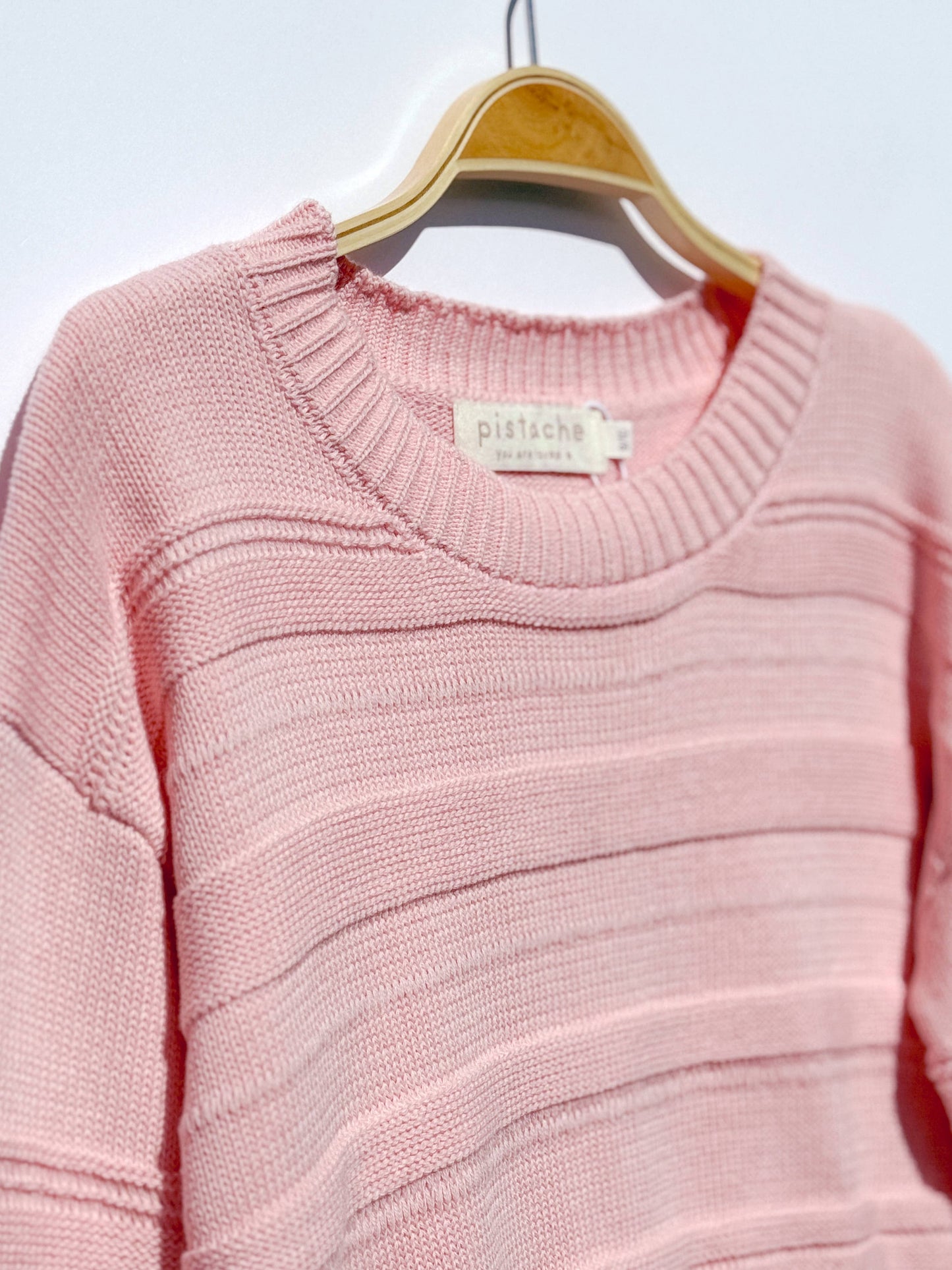 Girls' Textured Knit Sweater