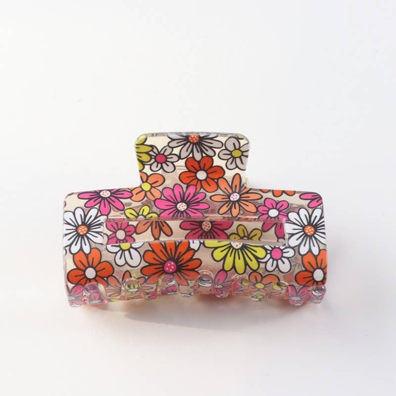 JUMBO FLORAL SUNFLOWER CLIPS