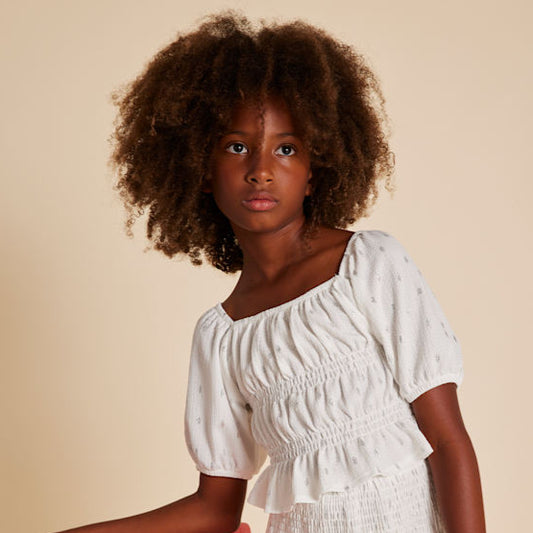 Smocked Bambula Top