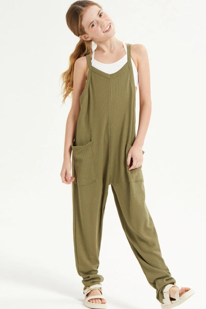 Thermal Drop Crotch Sleevelss Jumpsuit