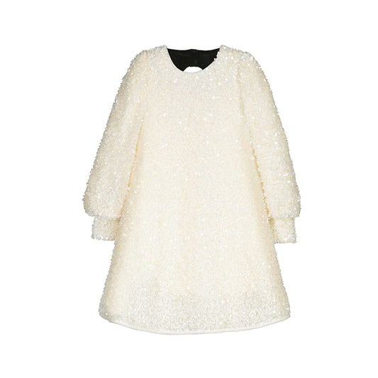 Sequin Bow Back Dress