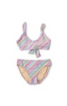 shimmer tie back bikini
