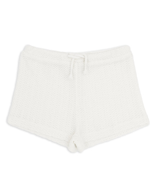 White Crochet Shorts